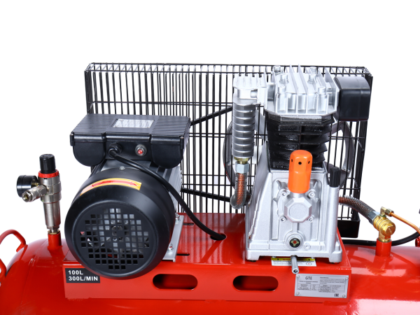Компрессор поршневой с ременным приводом одноступенчатый 220В GTE-MR100A300B